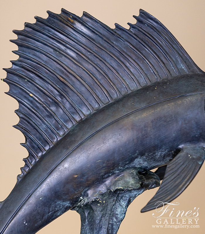 Bronze Statues  - Bronze Sailfish Statue - BS-823